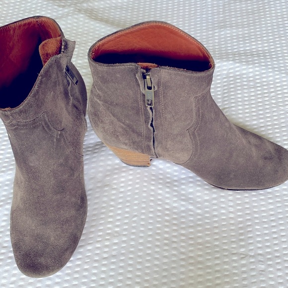 Isabel Marant Brown Suede Ankle Booties Size 37 - Picture 1 of 14